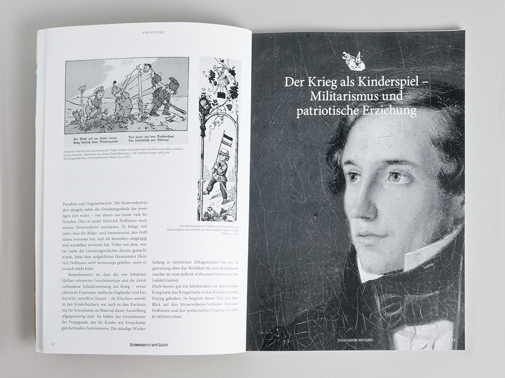 Begleitbuch zur Ausstellung, Ausstellungskatalog, Layout, Concept Frankfurt Werbeagentur GmbH